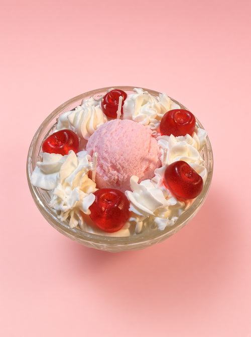 Strawberry Cake Ice Cream Sundae
